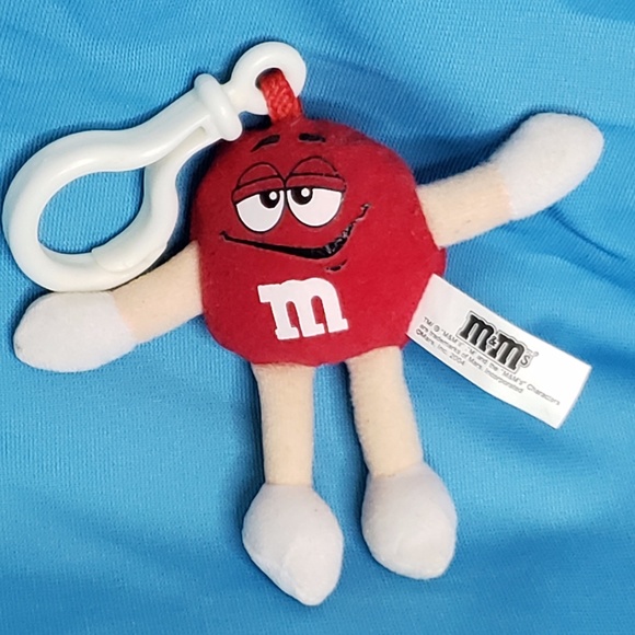 Red M&M Plush Keychain - Picture 2 of 6